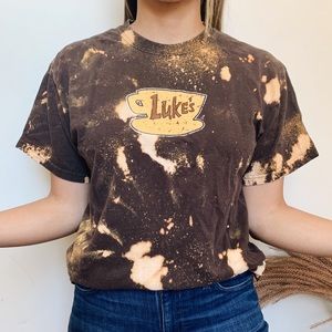 CUSTOM Gilmore Girls Luke’s Coffee Tie Dye Tee